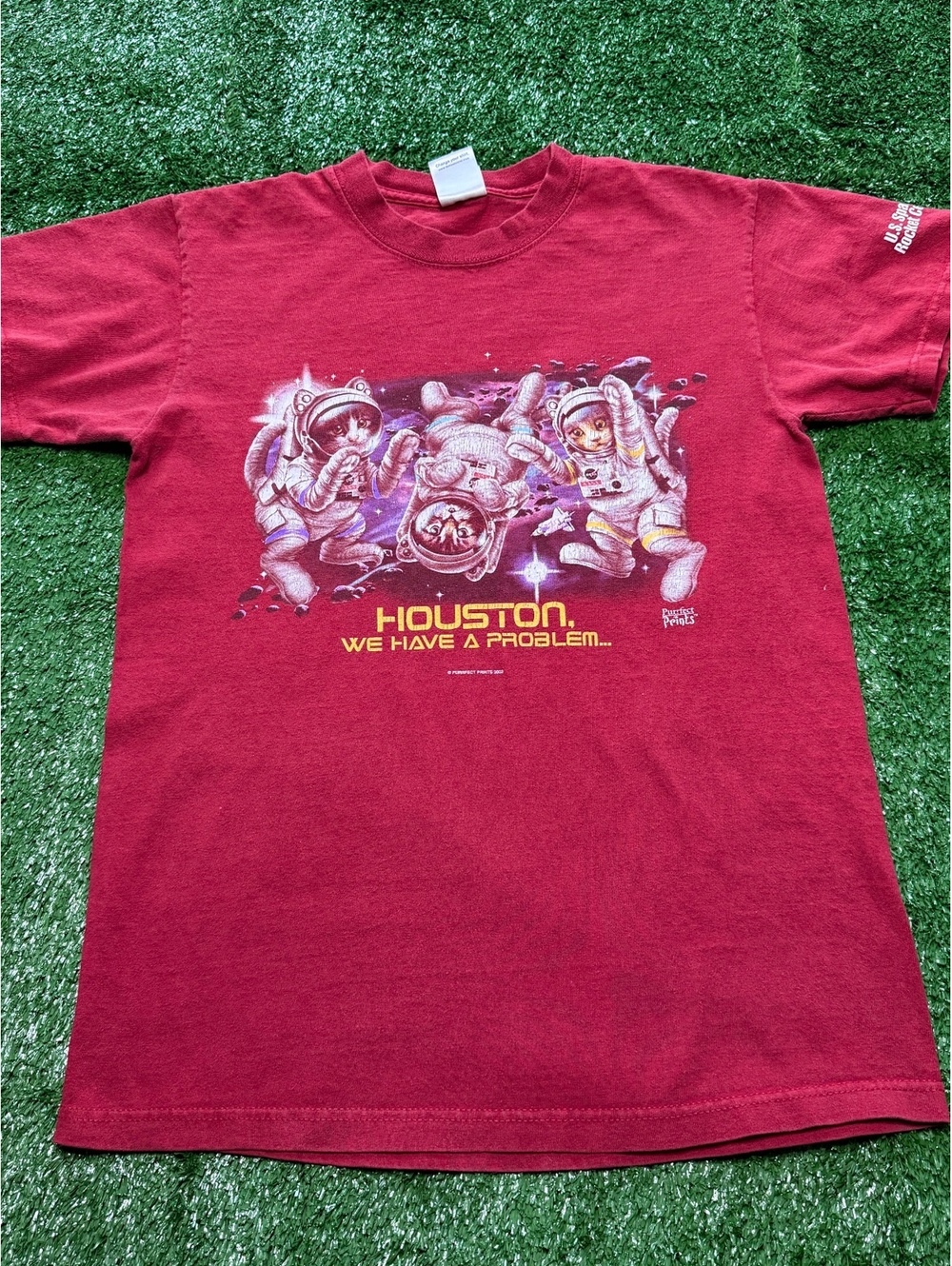 Vintage 2002 Cat Astronaut Tee | Size Small